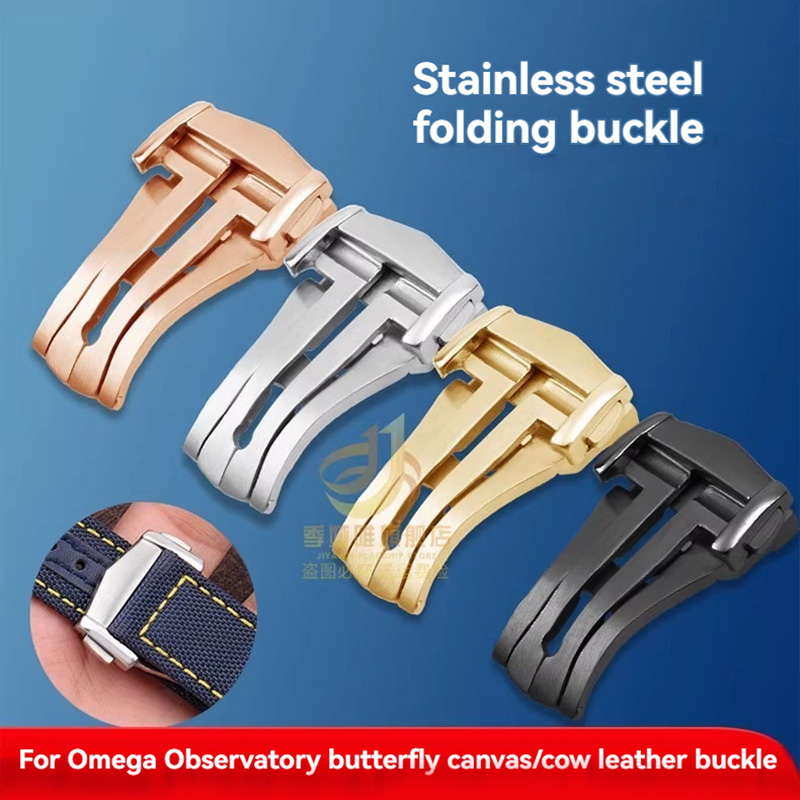 Canvas Strap Watch - นาฬิกาสําหรับ Omega Seamaster ผีเสื้อ Fly Super