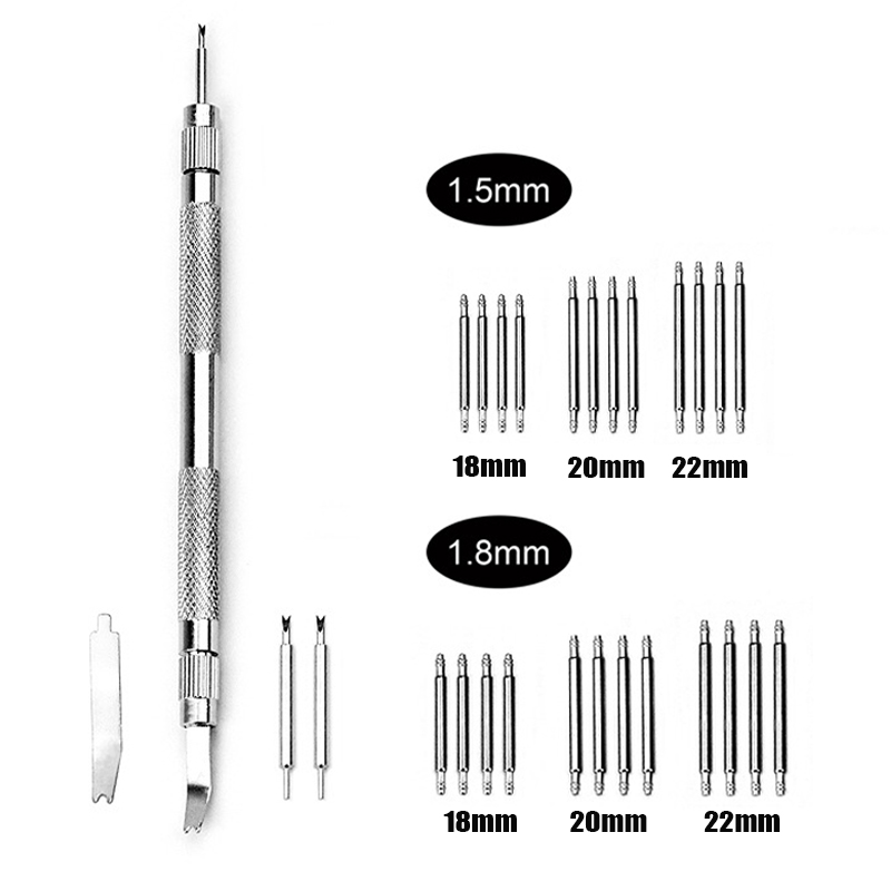 Spring Bar Tool Set - ชุดเครื่องมือซ่อมนาฬิกาแบบสองด้าน พร้อมสปริงบาร์ 24 ชิ้น ขนาด 18