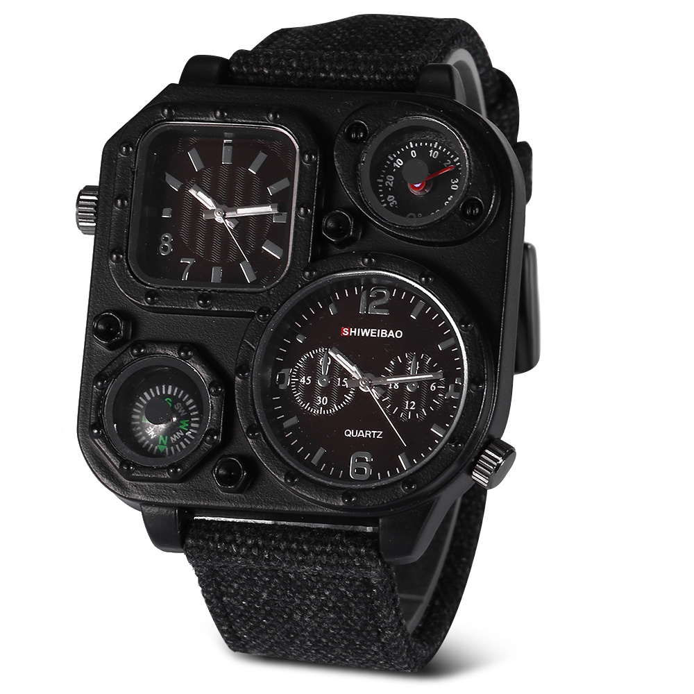 Canvas Strap Watch - ควอตซ์บุรุษนาฬิกาแบรนด์ชั้นนําหรูหราผ้าใบสายกีฬานาฬิกาข้อมือสําหรับผู้ชายDaulครั้งทหารRelógio Masculinoควอตซ์-นาฬิกา