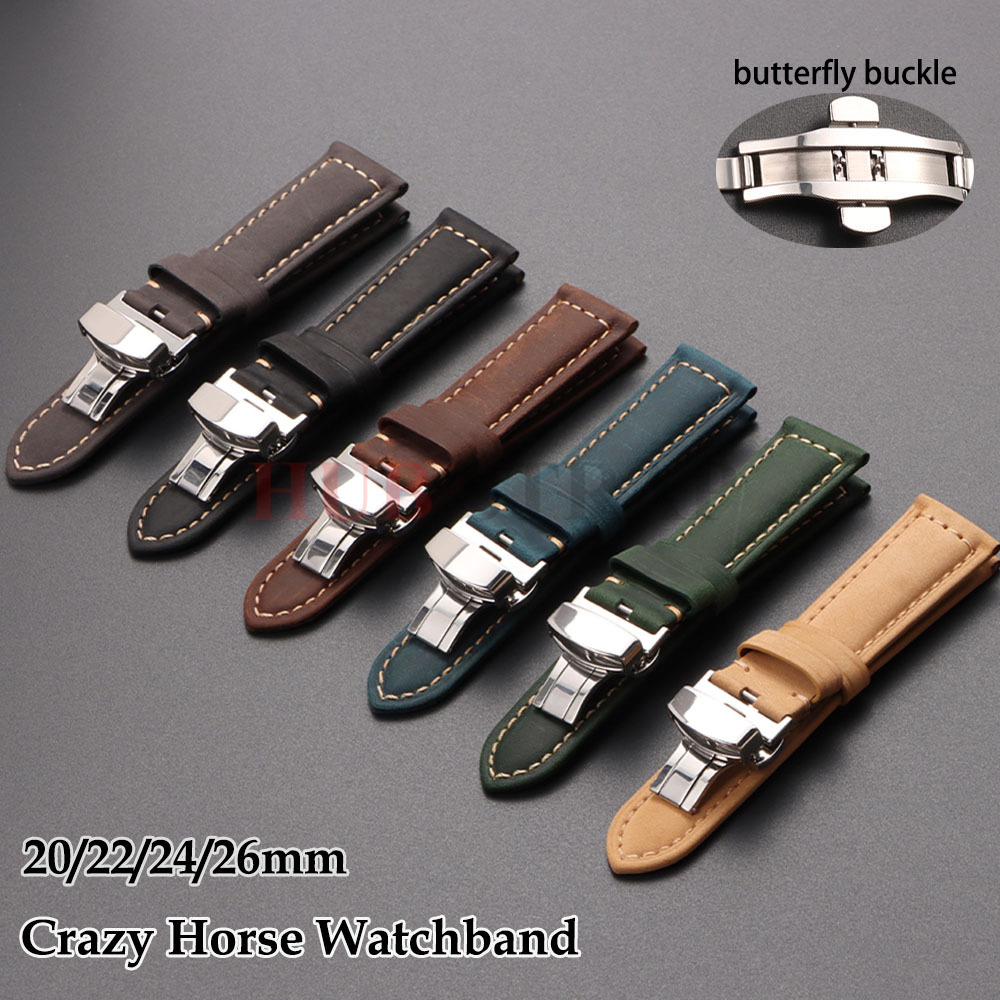 Suede Strap Watch - สายนาฬิกาหนังแท้ขนาด 20 มม. 22 มม. 24
