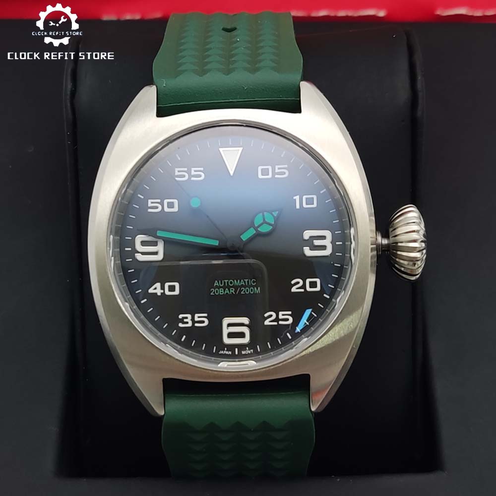 Rubber Strap Diver - นาฬิกาข้อมือระบบไขลานอัตโนมัติ ขนาด 36 มม. ตัวเรือนสแตนเลสสตีล 316L