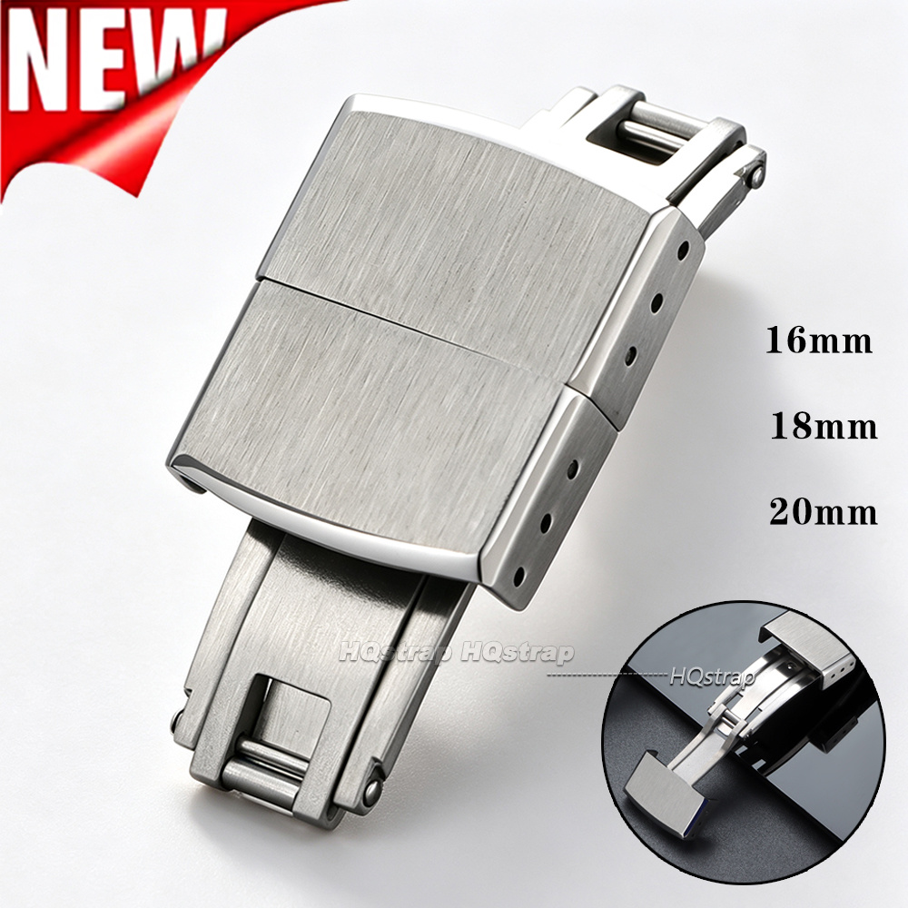 Butterfly Clasp Deployant - ตัวล็อคสายนาฬิกาแบบพับได้ 16 มม. 18 มม. 20