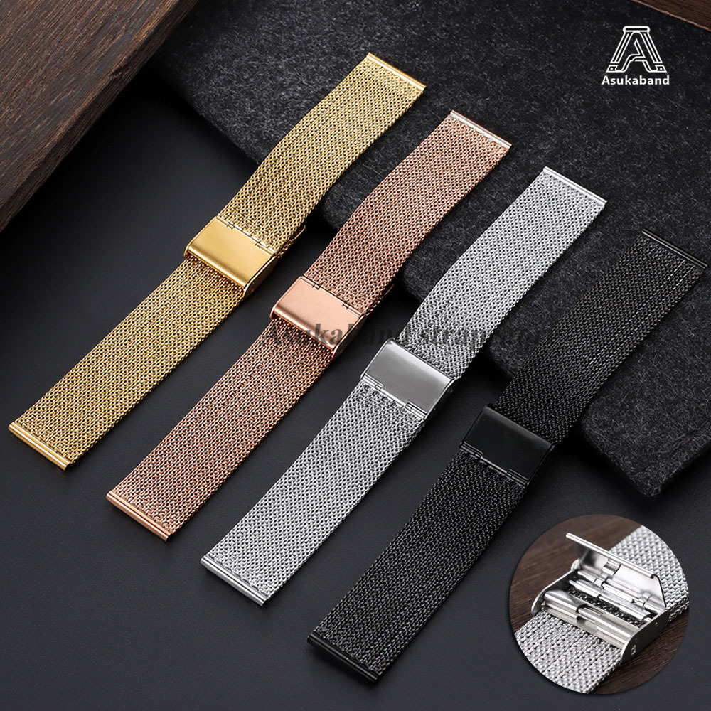 Mesh Strap Metal - สายสแตนเลสสตีลแบบตาข่าย 0.6 มม. ขนาด 18 มม.