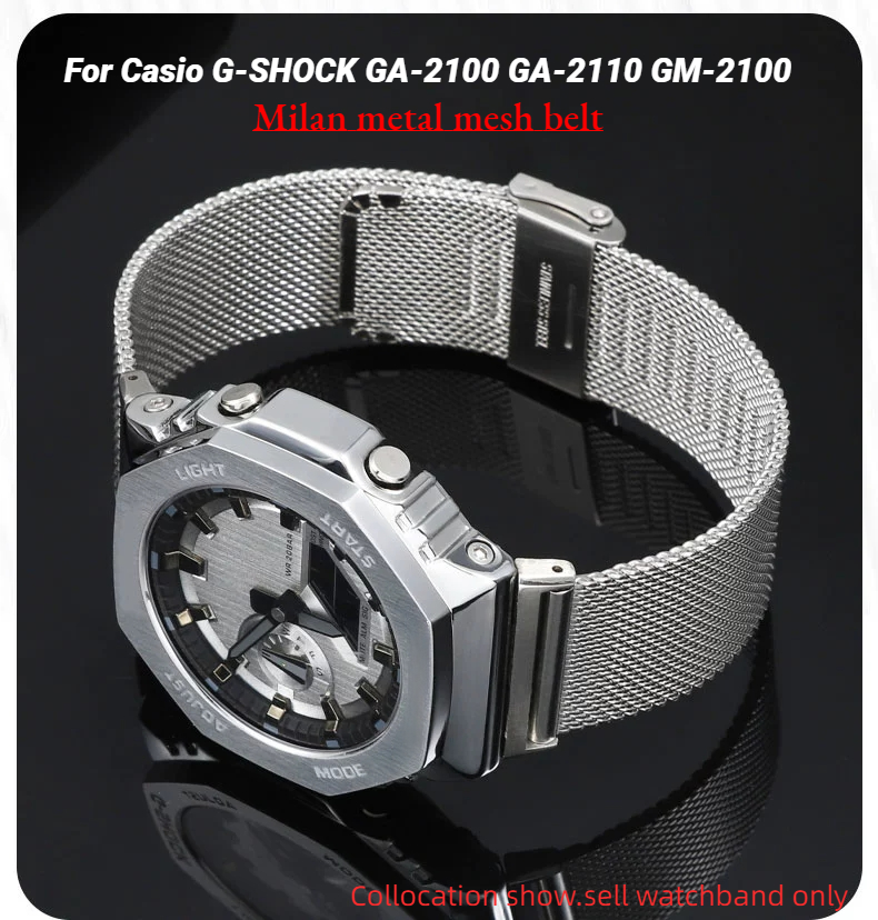 Casio Watch G-Shock Ga-2100 - มิลานตาข่ายโลหะสําหรับ Casio G-SHOCK นาฬิกา GM-2100 GA-2100