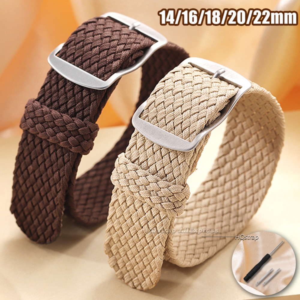 Perlon Strap Woven - สายนาฬิกาผ้าไนลอนทอ ขนาด 14 มม. 16 มม.