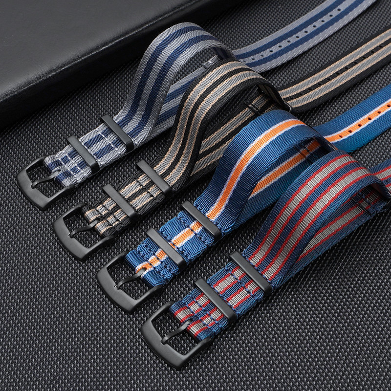 สายไนลอนทอ 18 มม. 20 มม. 22 มม - Canvas Strap Watch บทวิจารณ์และราคา