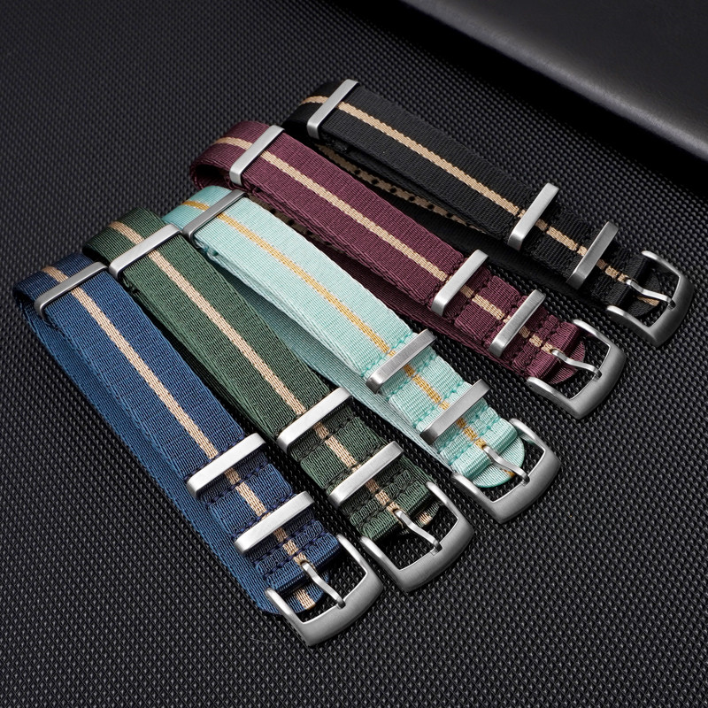 สายไนลอนทอ 18 มม. 20 มม. 22 มม - Canvas Strap Watch บทวิจารณ์และราคา