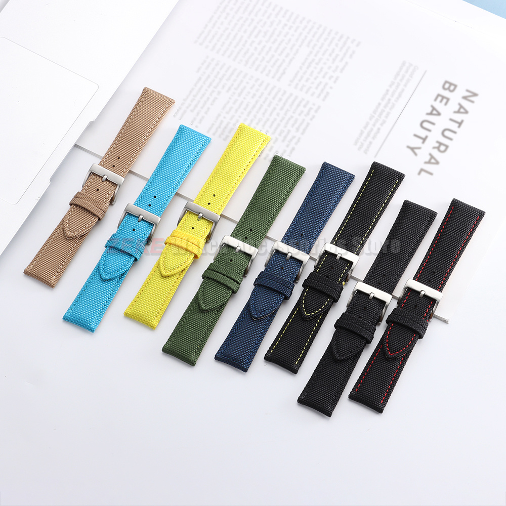 สายนาฬิกากันน้ำทำจากผ้าใบเรือ  - Leather Strap Quick Release บทวิจารณ์และราคา