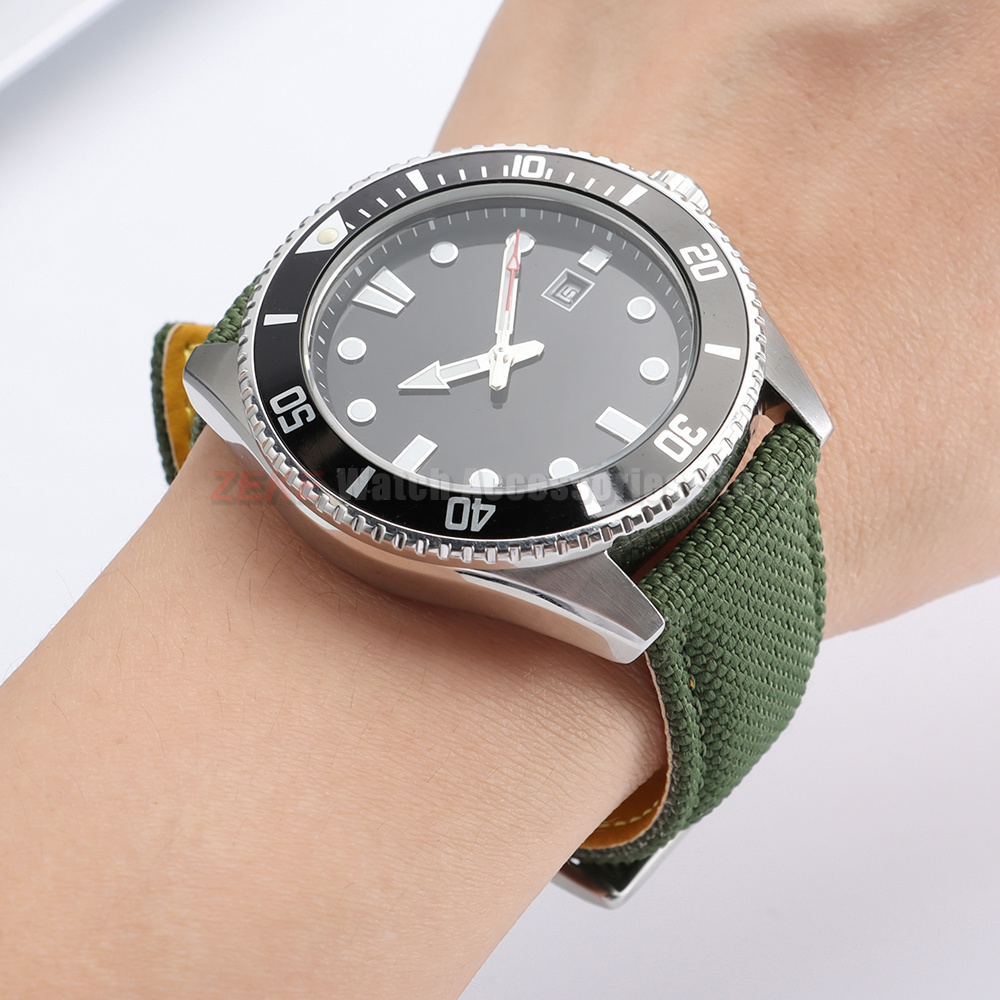 สายนาฬิกากันน้ำทำจากผ้าใบเรือ  - Leather Strap Quick Release บทวิจารณ์และราคา