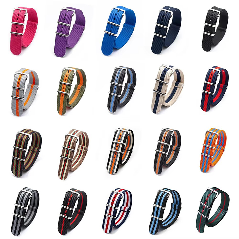 สายนาฬิกาไนลอนสายนาฬิกา18/20/2 - Nato Strap Nylon บทวิจารณ์และราคา