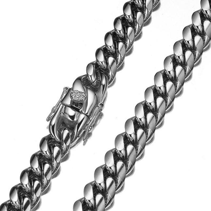 สร้อยคอ316L สแตนเลสไมอามี่ขอบถ - Butterfly Clasp Deployant บทวิจารณ์และราคา