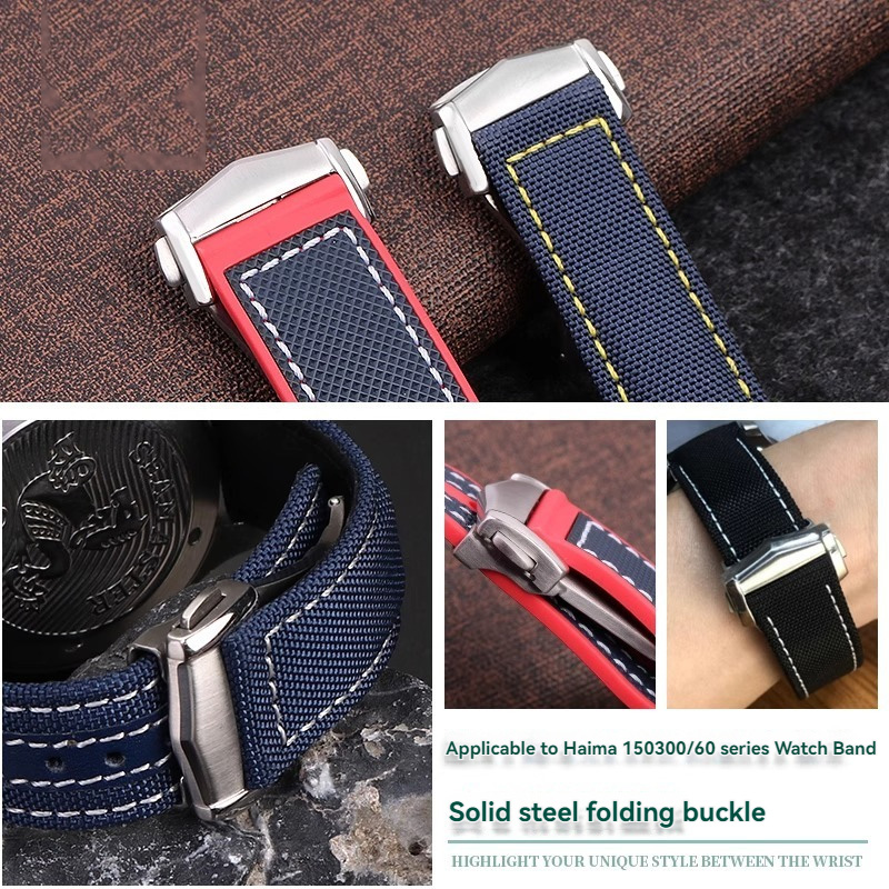 นาฬิกาสําหรับ Omega Seamaster  - Canvas Strap Watch บทวิจารณ์และราคา