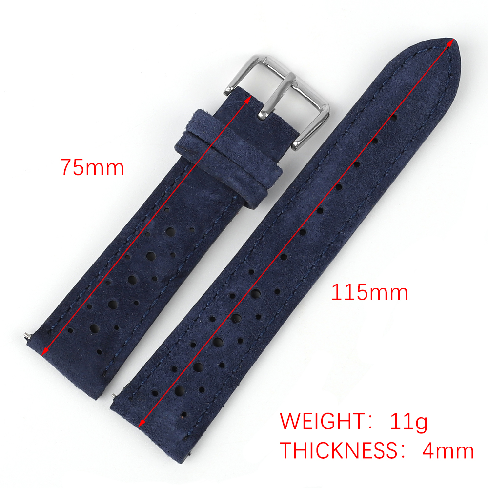 หนังนิ่มหนัง 18 มม.19 มม.20 มม - Suede Strap Watch บทวิจารณ์และราคา