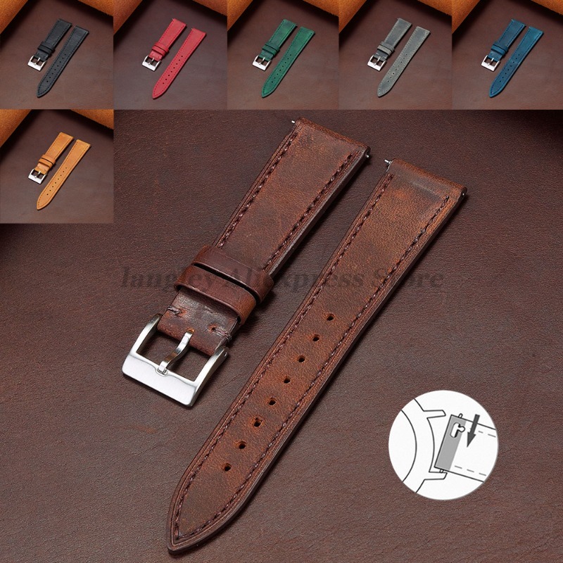 QUICK RELEASE VINTAGE Retro นา - Leather Strap Quick Release บทวิจารณ์และราคา