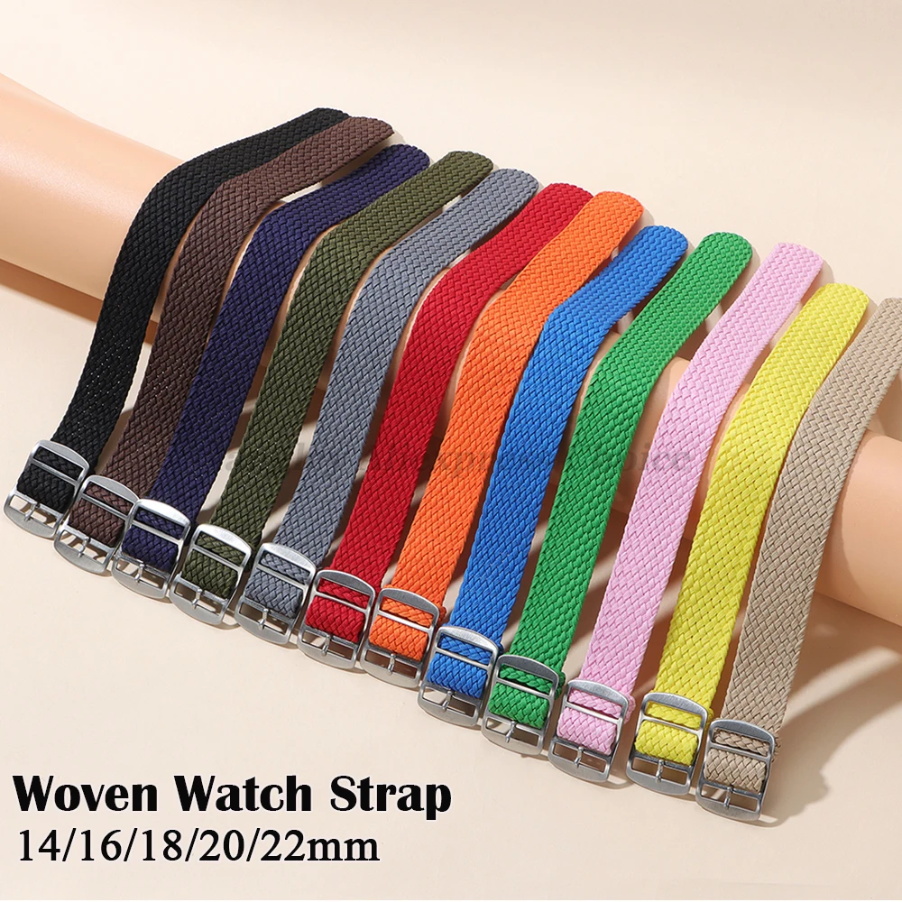 14mm 16mm 18mm 20mm 22mm ผ้าทอ - Perlon Strap Woven บทวิจารณ์และราคา