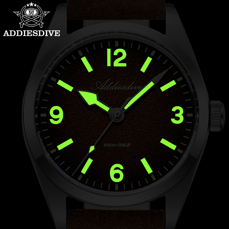 ADDIESDIVE 36 มม. 200M กันน้ำก - Suede Strap Watch บทวิจารณ์และราคา