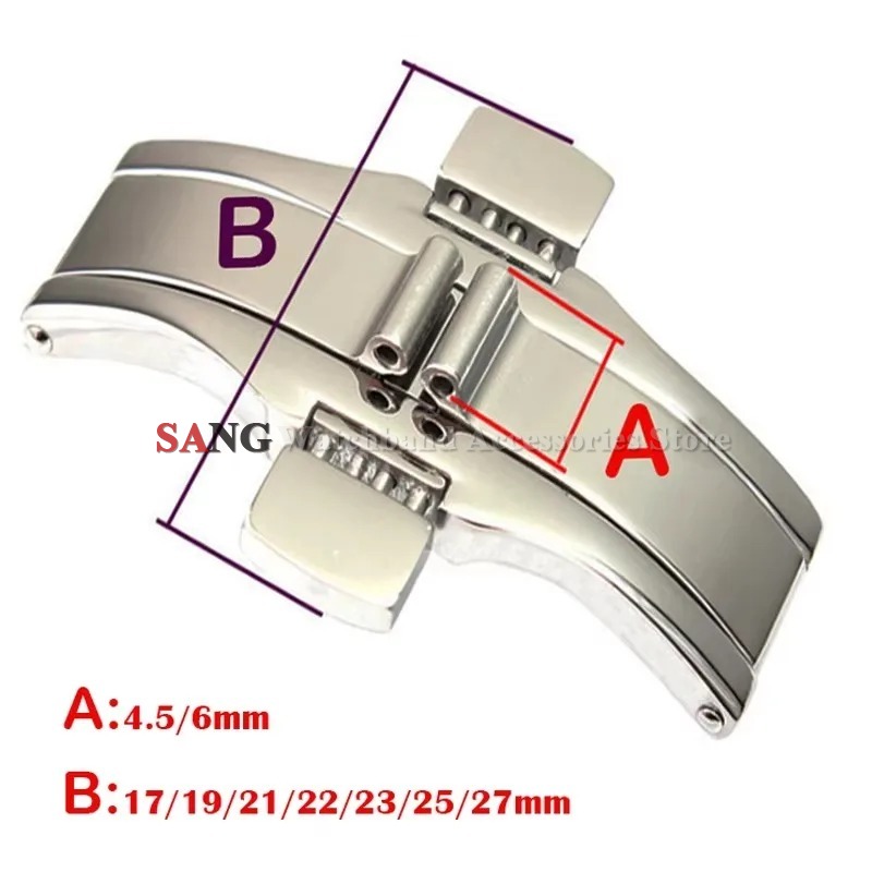 ตัวล็อคแบบผีเสื้อสำหรับสายนาฬิ - Butterfly Clasp Deployant บทวิจารณ์และราคา