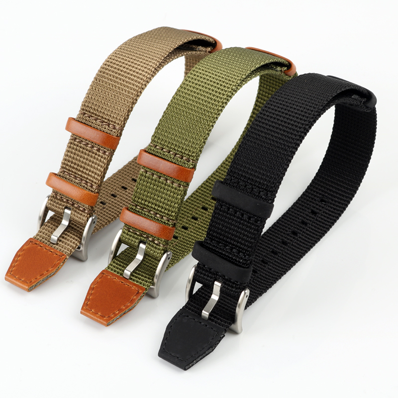 20 มม.22 มม.ชายกลางแจ้งผ้าสายน - Nato Strap Nylon บทวิจารณ์และราคา