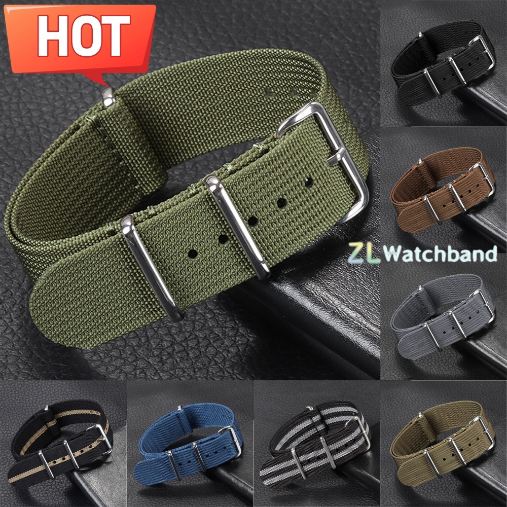 สายนาฬิกาไนลอนแบบใหม่ 18 มม. 2 - Nato Strap Nylon บทวิจารณ์และราคา