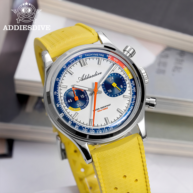 ADDIESDIVE แฟชั่นผู้ชายนาฬิกาข - Rubber Strap Diver บทวิจารณ์และราคา
