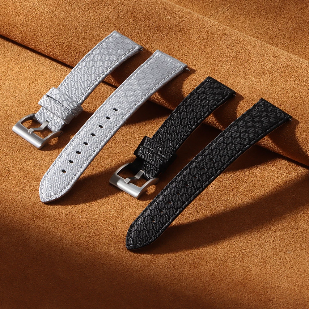 20 มม.22 มม.ของแท้ไนลอนผ้าใบนา - Perlon Strap Woven บทวิจารณ์และราคา
