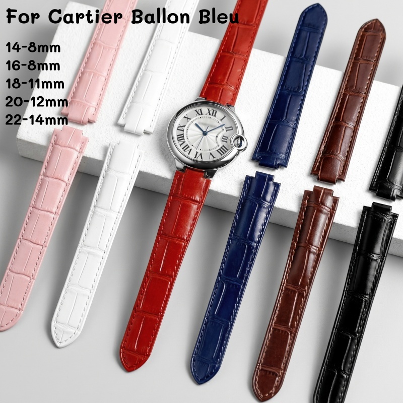 สายนาฬิกาหนังแบบโค้งสองด้าน สำ - Cartier Watch Ballon Bleu บทวิจารณ์และราคา