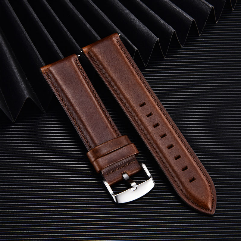 สายนาฬิกาหนังแท้คุณภาพสูง 18 ม - Leather Strap Quick Release บทวิจารณ์และราคา