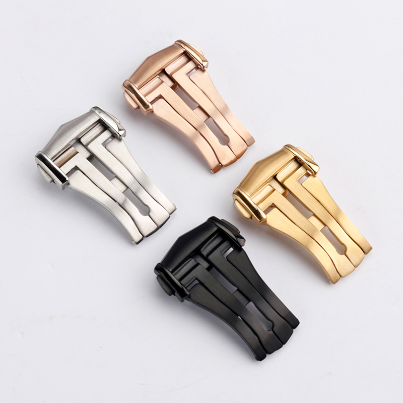 หัวเข็มขัดนาฬิกาสแตนเลสสำหรับส - Butterfly Clasp Deployant บทวิจารณ์และราคา
