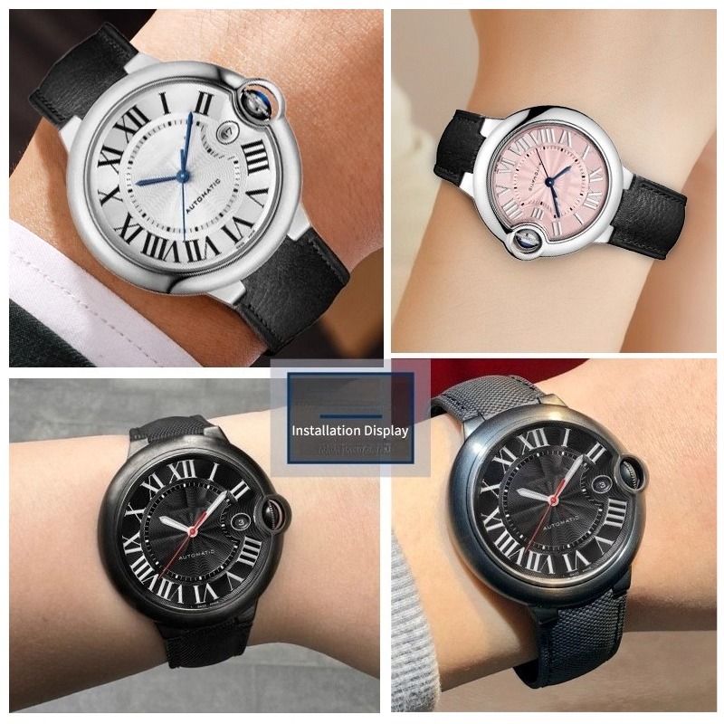 สายนาฬิกาผ้าไนลอนสำหรับ BALLON - Cartier Watch Ballon Bleu บทวิจารณ์และราคา
