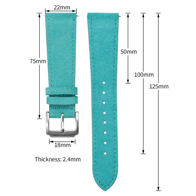 สายนาฬิกาหนังกลับแบบถอดเร็ว ขน - Suede Strap Watch บทวิจารณ์และราคา
