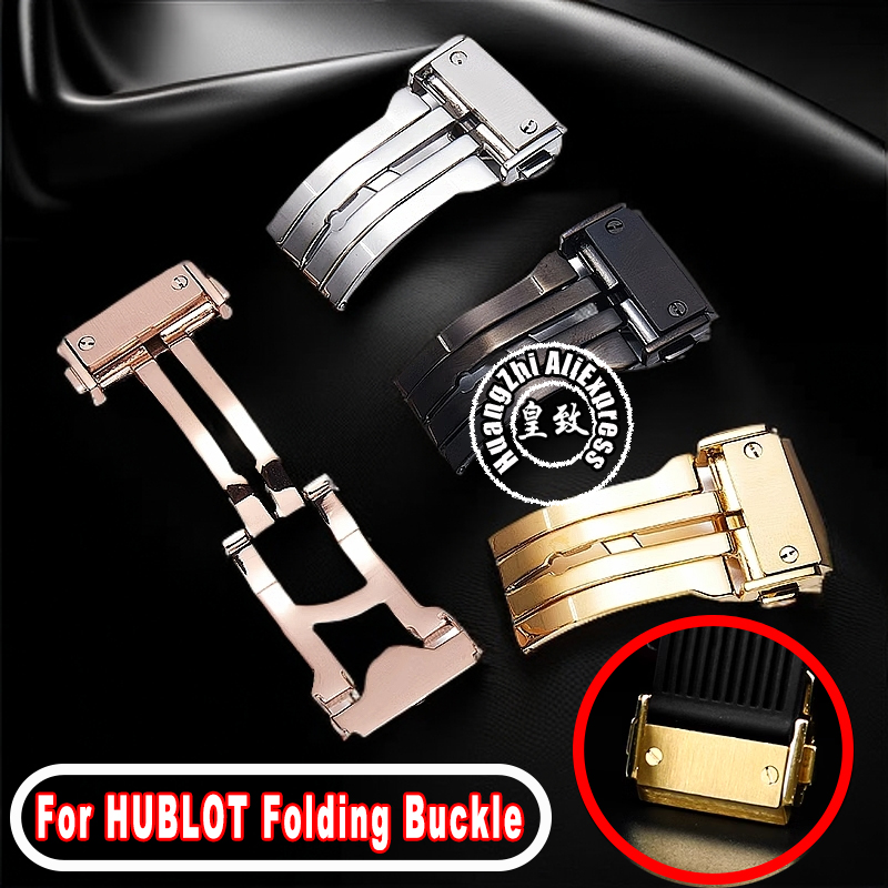 18 22 มม.สแตนเลสสตีลสําหรับ Hu - Leather Watch Band Men บทวิจารณ์และราคา