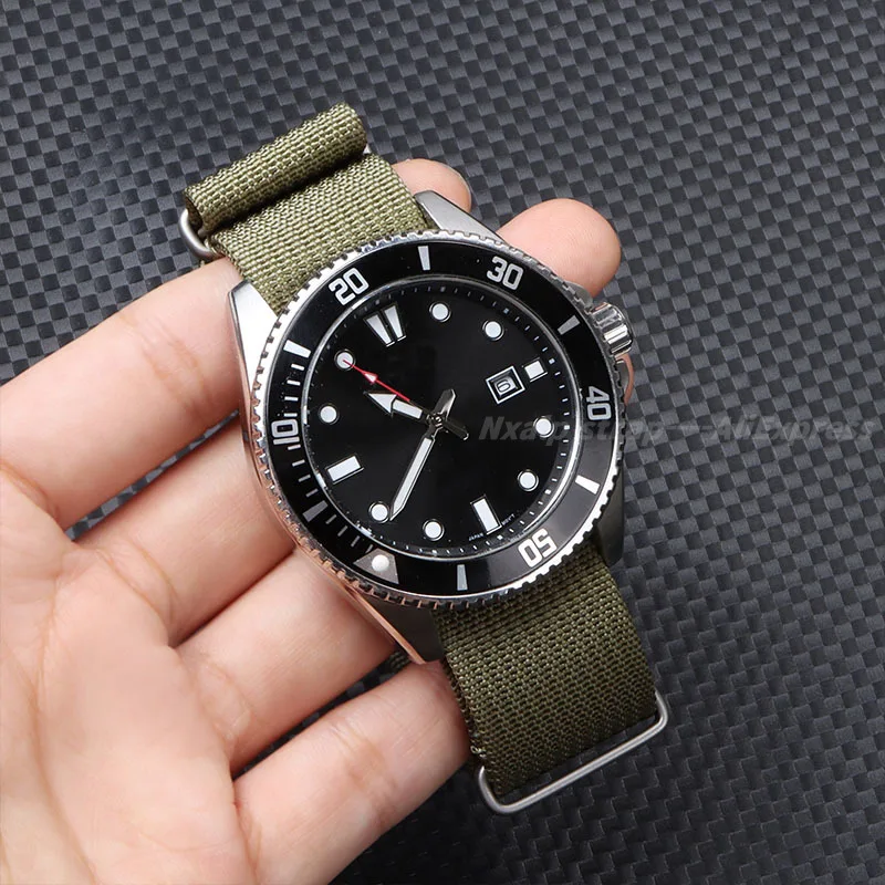 สายนาฬิกาไนลอนแบบริบ18มม. 20มม - Nato Strap Nylon บทวิจารณ์และราคา