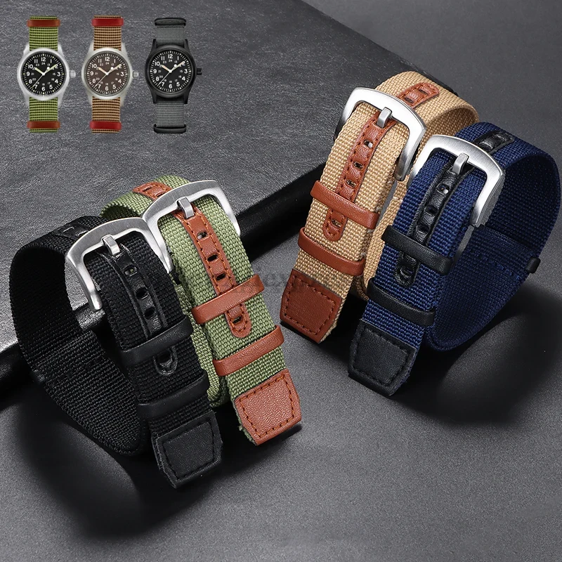 20 มม.22 มม.ผ้าใบไนลอน Patch ส - Nato Strap Nylon บทวิจารณ์และราคา