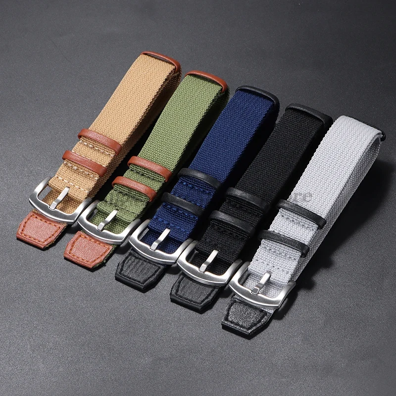 20 มม.22 มม.ผ้าใบไนลอน Patch ส - Nato Strap Nylon บทวิจารณ์และราคา