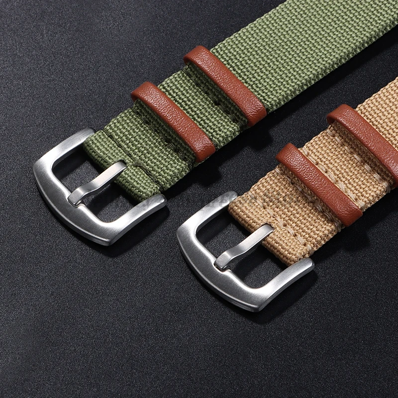 20 มม.22 มม.ผ้าใบไนลอน Patch ส - Nato Strap Nylon บทวิจารณ์และราคา