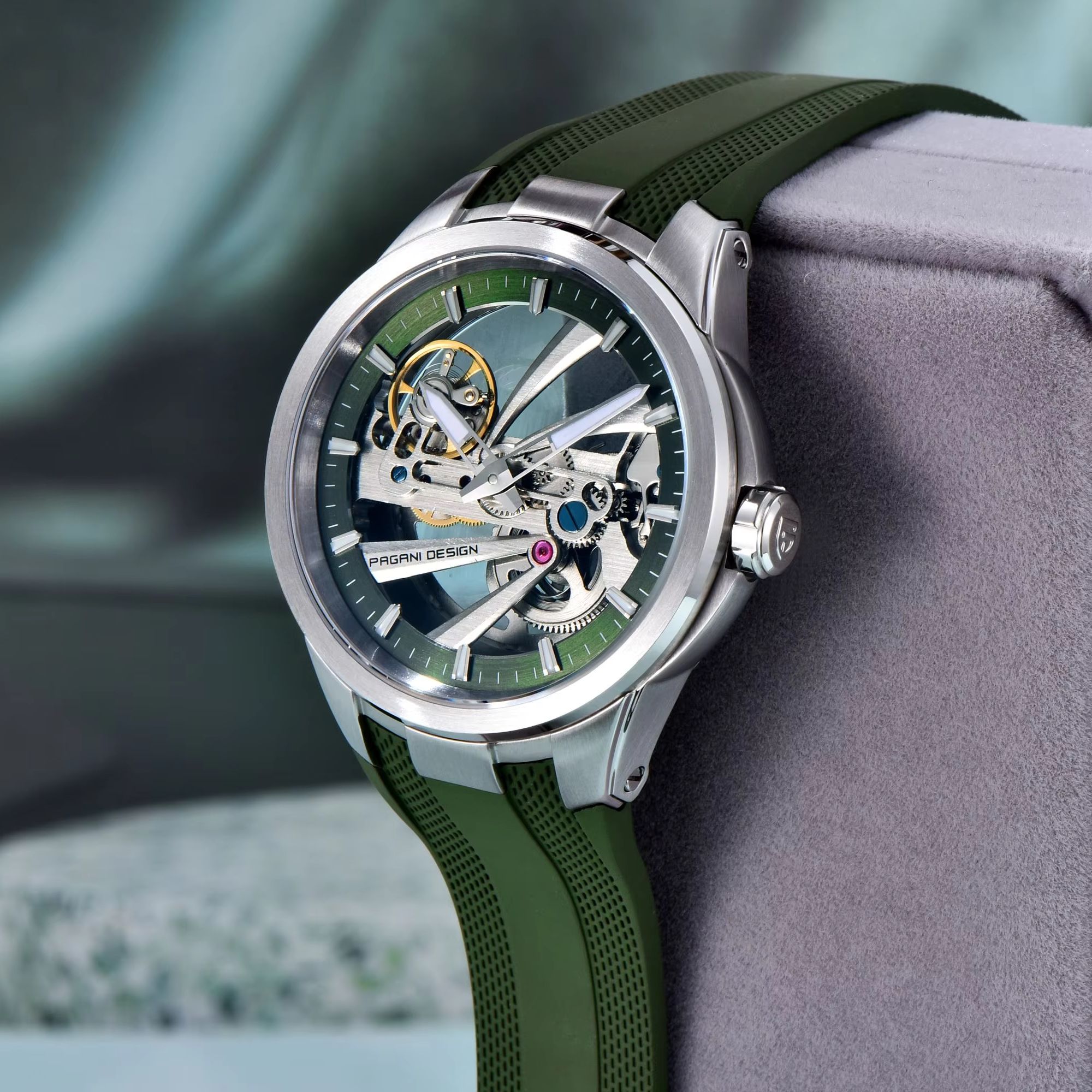 นาฬิกาข้อมือจักรกล PAGANI DESI - Rubber Strap Diver บทวิจารณ์และราคา