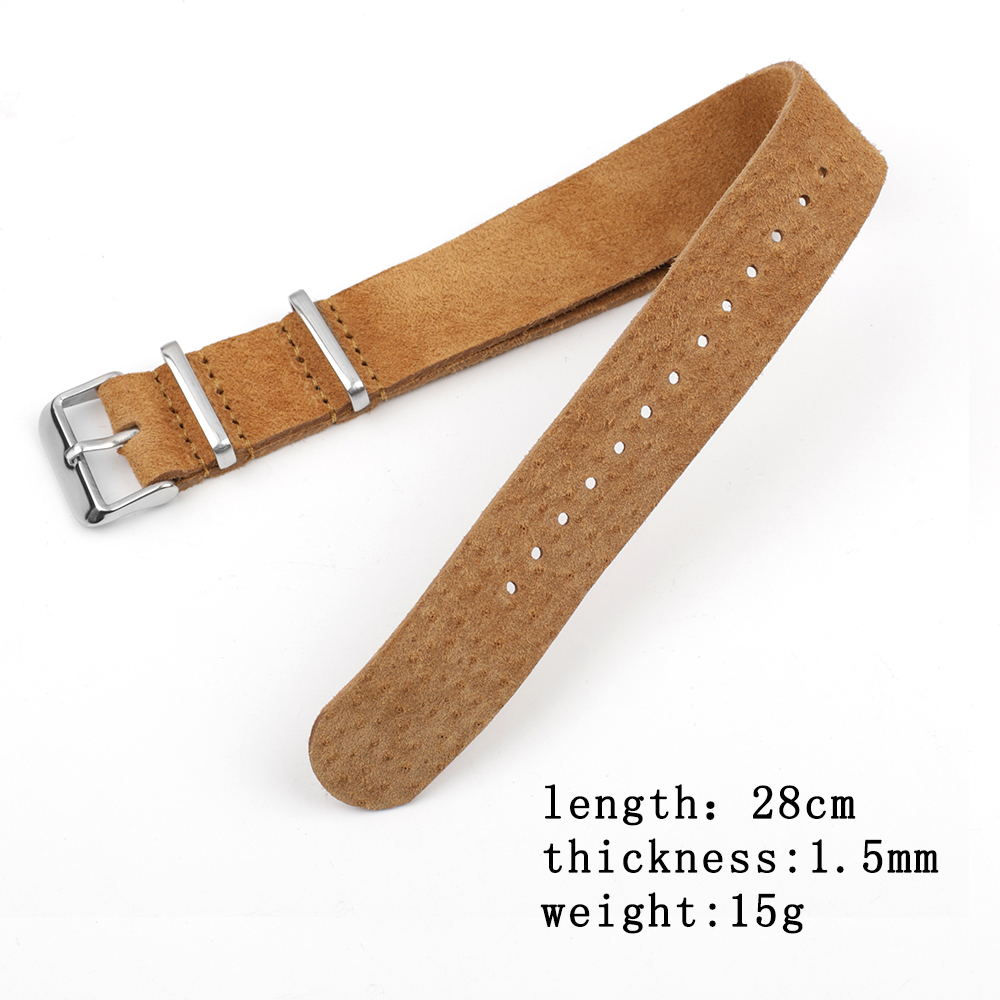 สายนาฬิกาหนังกลับแท้สไตล์เรโทร - Nato Strap Nylon บทวิจารณ์และราคา