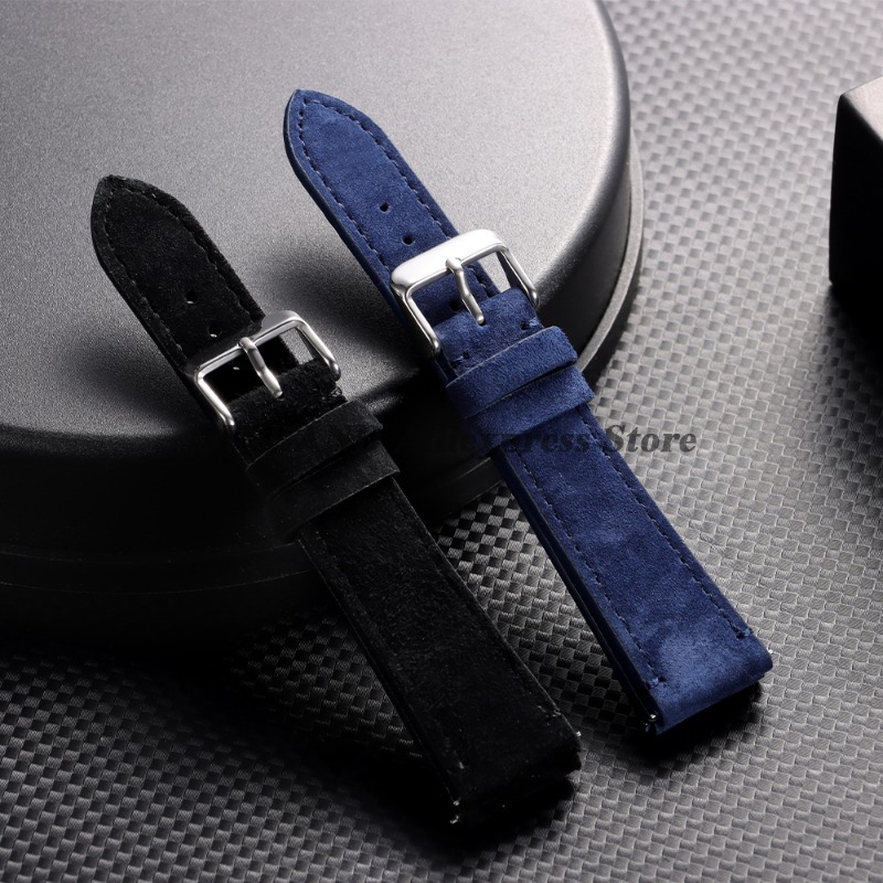 สายนาฬิกาหนังแท้แบบหนังกลับขนา - Suede Strap Watch บทวิจารณ์และราคา
