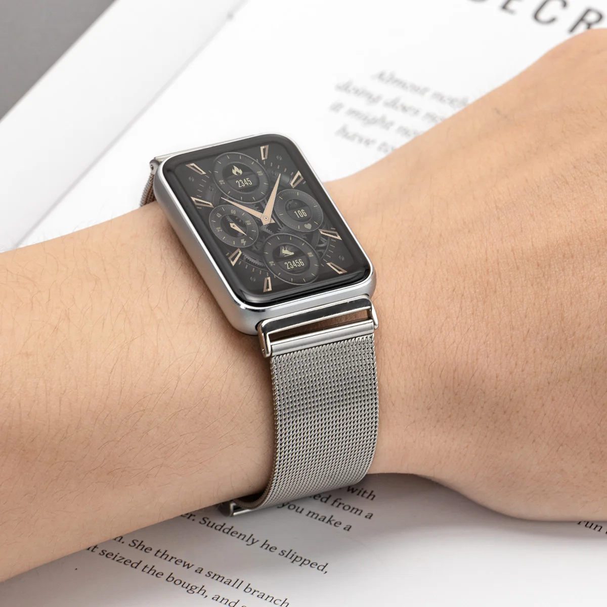 สายสแตนเลสสำหรับนาฬิกาซัมซุง ก - Mesh Strap Metal บทวิจารณ์และราคา