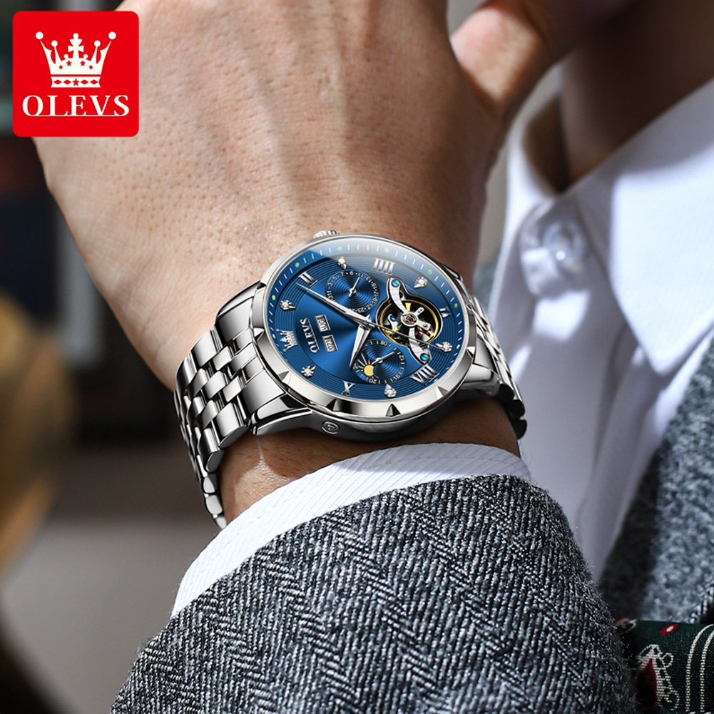 OLEVS 6691 นาฬิกาผู้ชายหรูหราธ - Rolex Watch Daytona บทวิจารณ์และราคา