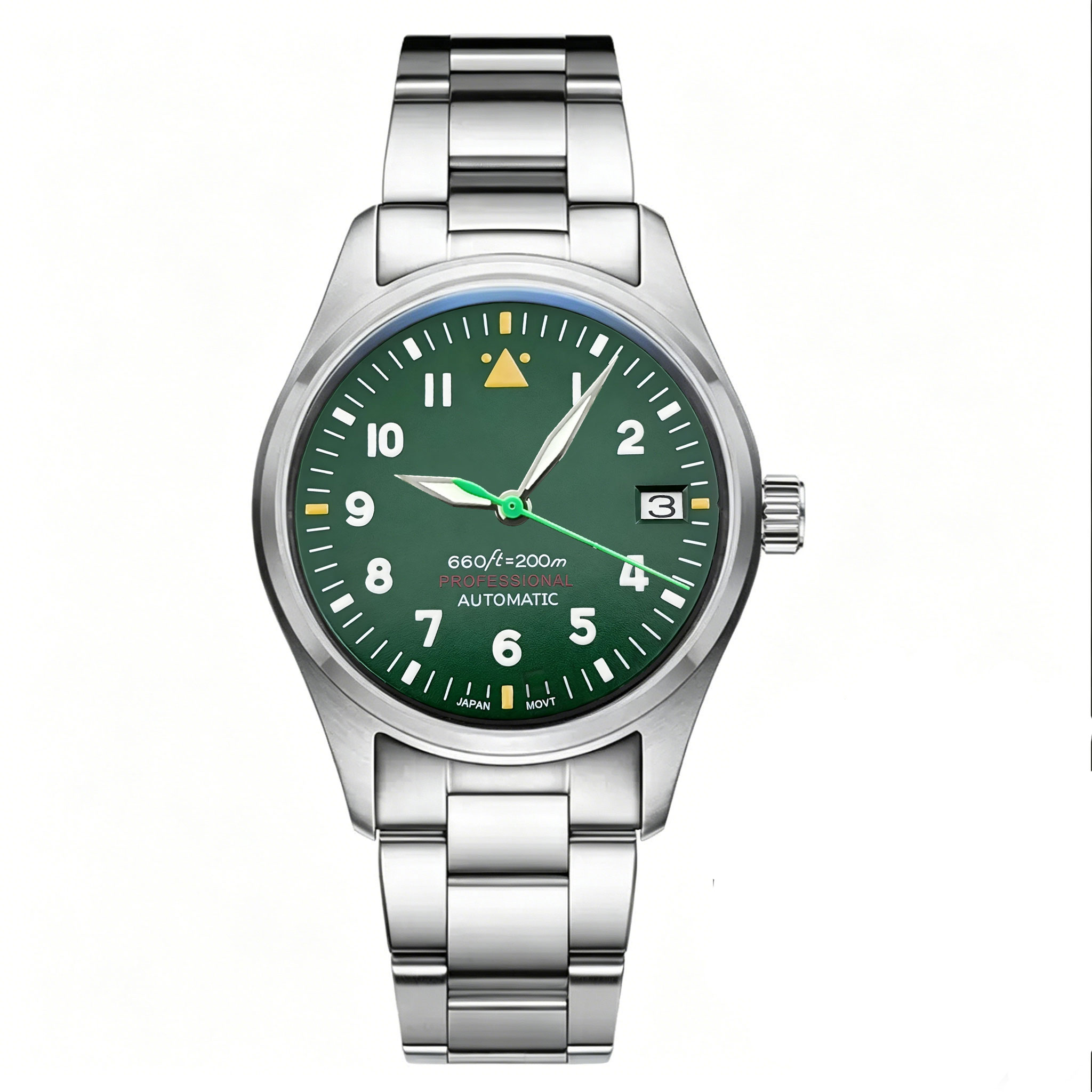นาฬิกาข้อมือผู้ชายแบบนักบิน ขน - Stainless Bracelet Diver บทวิจารณ์และราคา