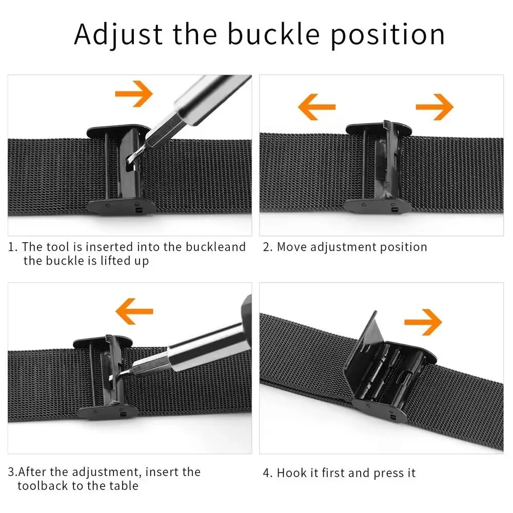 สายโลหะสำหรับสายนาฬิกาซีเอ็มเอ - Mesh Strap Metal บทวิจารณ์และราคา