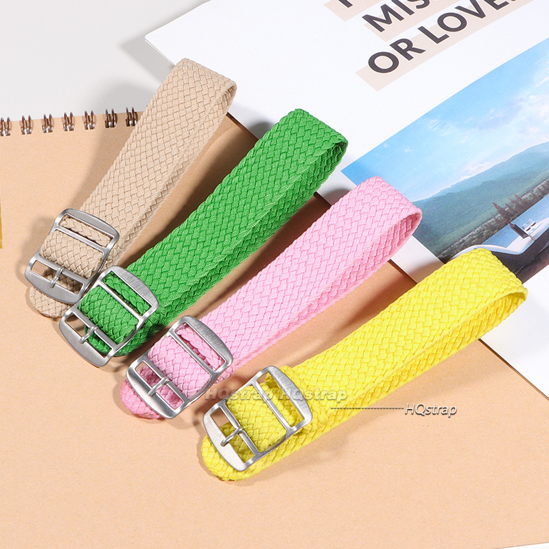 สายนาฬิกาผ้าไนลอนทอคุณภาพสูงสำ - Perlon Strap Woven บทวิจารณ์และราคา