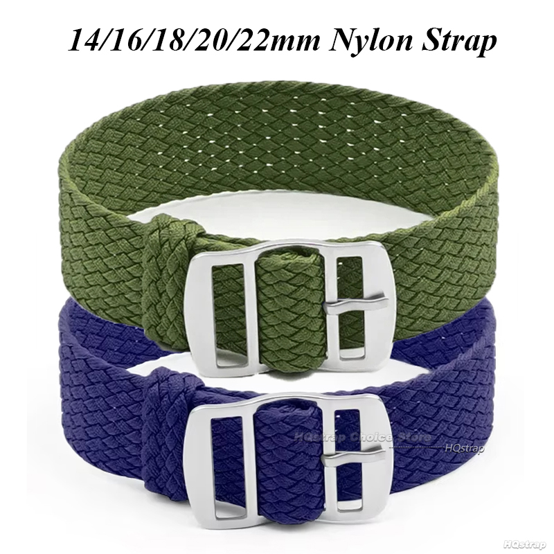 16 มม.18 มม.20 มม.22 มม.สําหรั - Perlon Strap Woven บทวิจารณ์และราคา