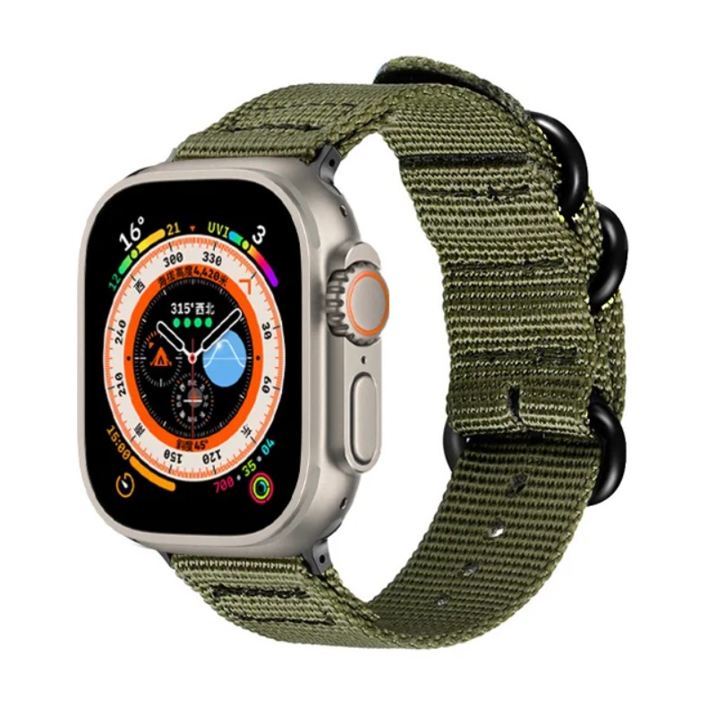 ผ้าใบไนลอนสําหรับ Apple Watch  - Canvas Strap Watch บทวิจารณ์และราคา