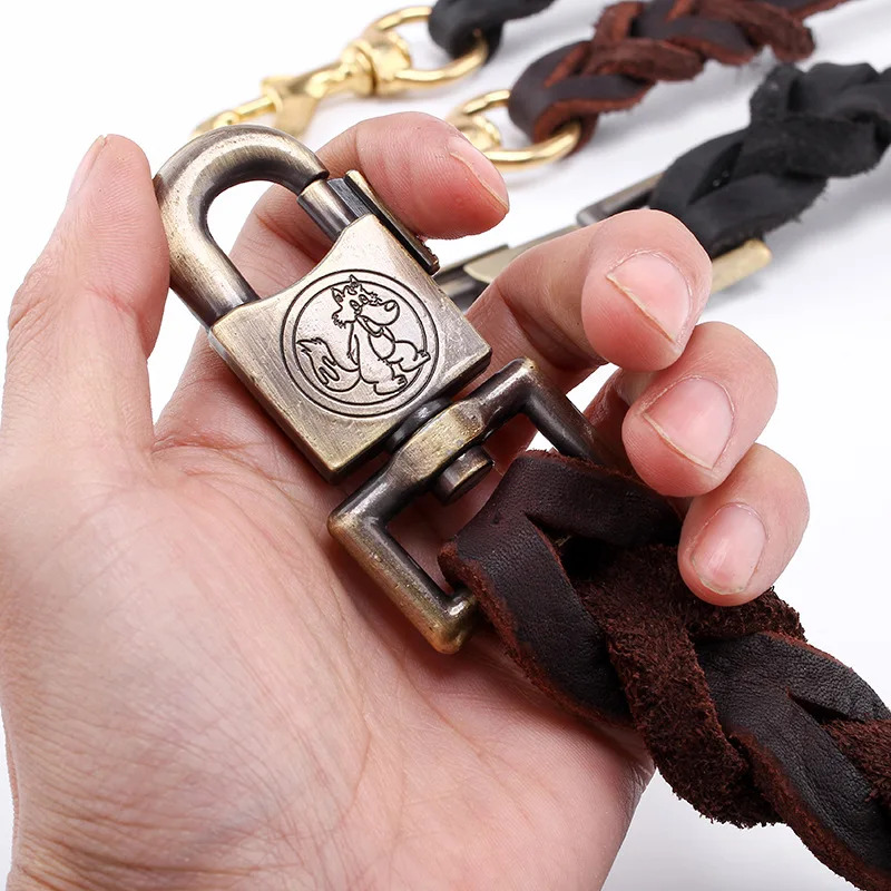 สายจูงสุนัขหนังแท้ - สายจูงฝึก - Leather Strap Quick Release บทวิจารณ์และราคา