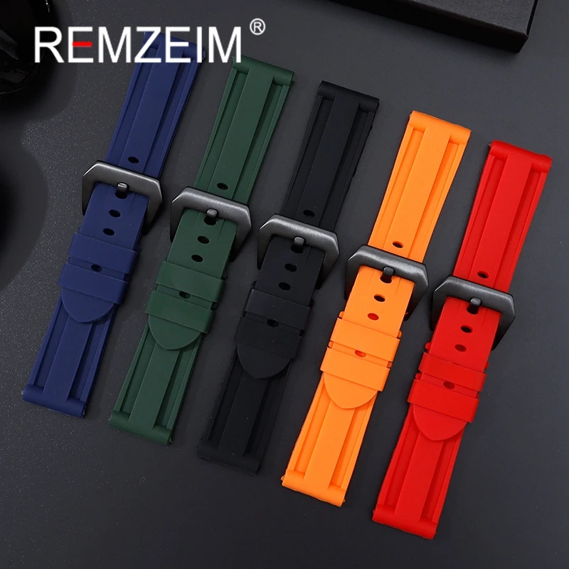 สายนาฬิกาซิลิโคนสายนาฬิกาข้อมื - Rubber Strap Diver บทวิจารณ์และราคา