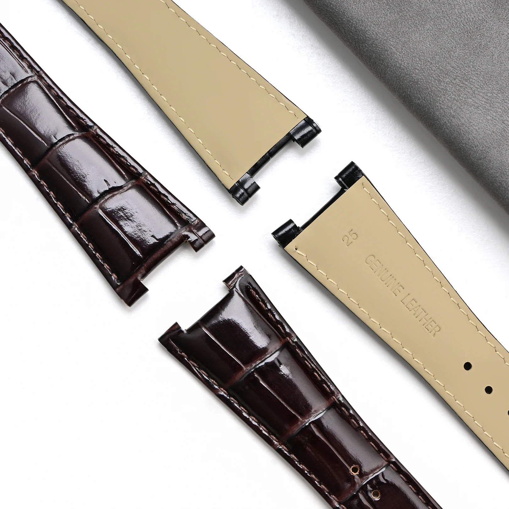 สายนาฬิกาหนังวัวแท้แบบเว้า สำห - Omega Watch Constellation บทวิจารณ์และราคา