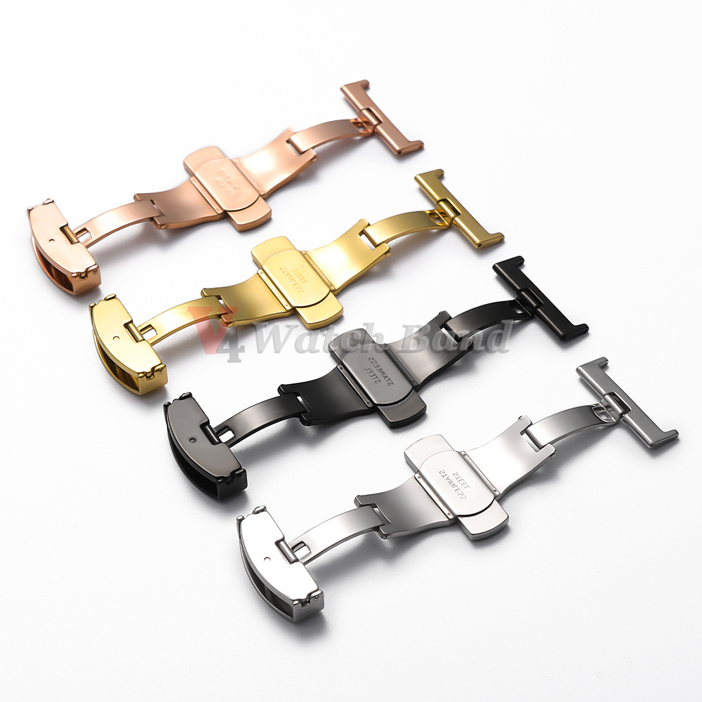 สายนาฬิกาสแตนเลสสตีล ขนาด 18 ม - Butterfly Clasp Deployant บทวิจารณ์และราคา