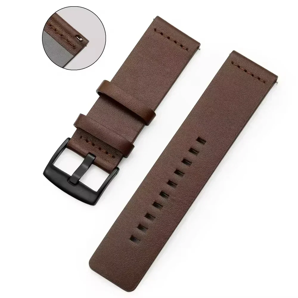 20 มม.22 มม.นาฬิกา QUICK RELEA - Leather Strap Quick Release บทวิจารณ์และราคา